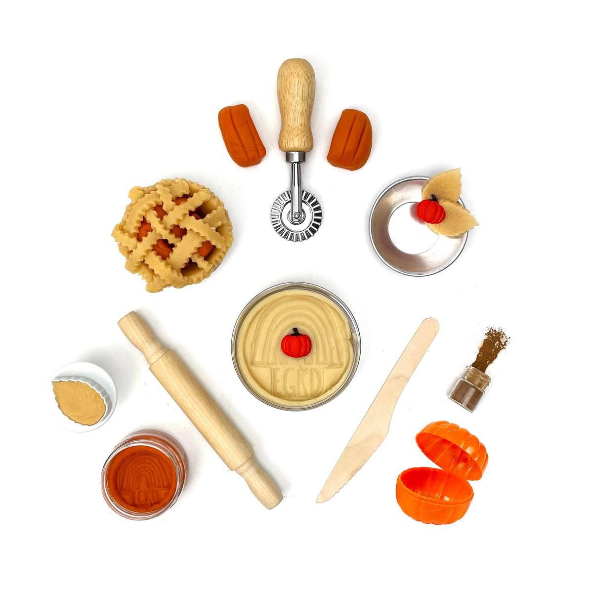 Pumpkin Pie Sensory Play Dough Kit