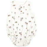 Organic Baby Bubble Onesie - Malibu