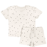 Organic Baby Toddler Tee and Shorts Set - Pixie Dots