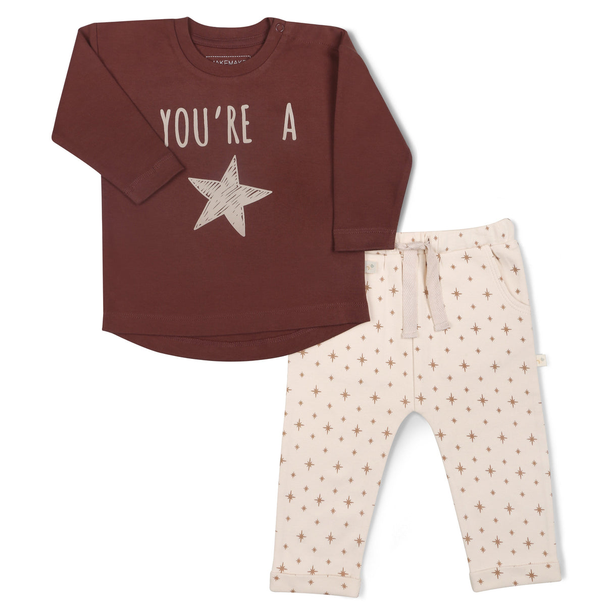 Organic Long Sleeve Tee & Pant Set - You're a Star