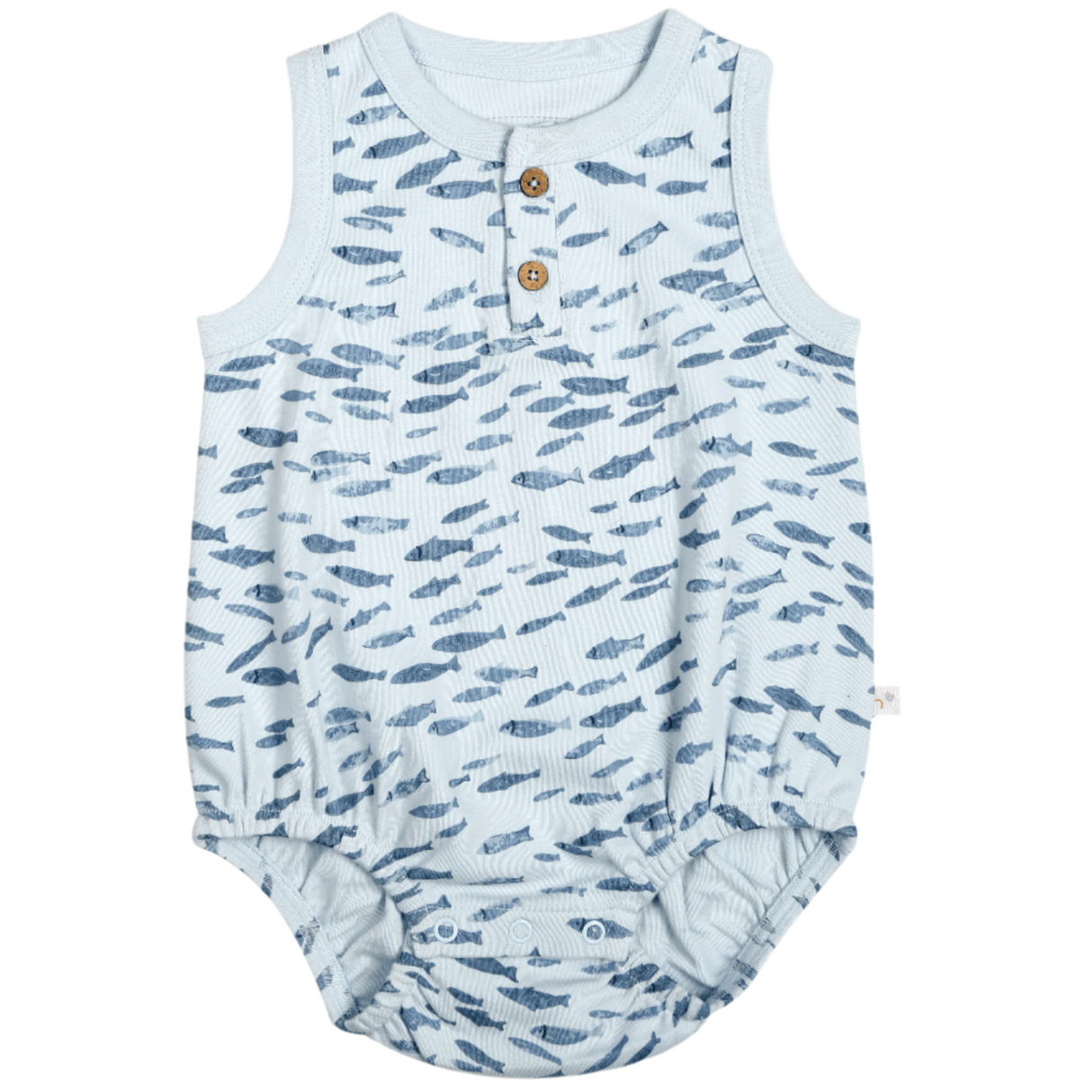 Organic Baby Bubble Onesie - Minnow