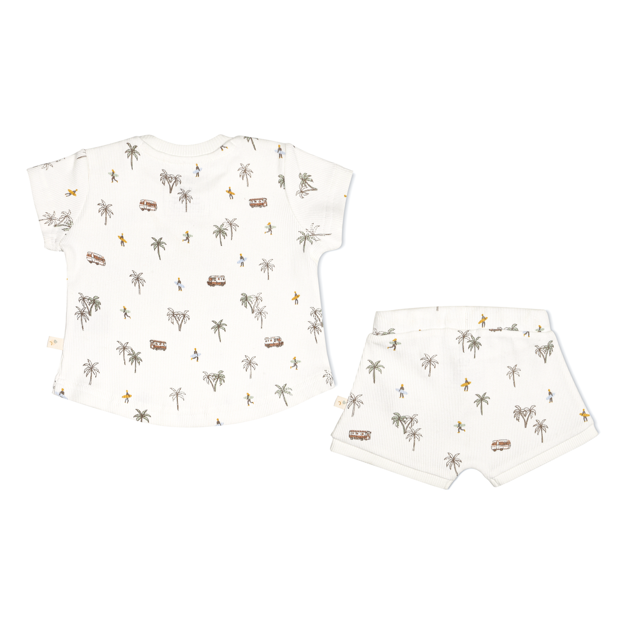 Organic Baby Toddler Tee and  Shorties Set - Malibu