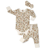 Organic Ruffle Onesie & Pants Set - Daffodil