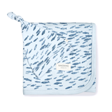 Organic Baby Swaddle Blanket & Hat - Minnow