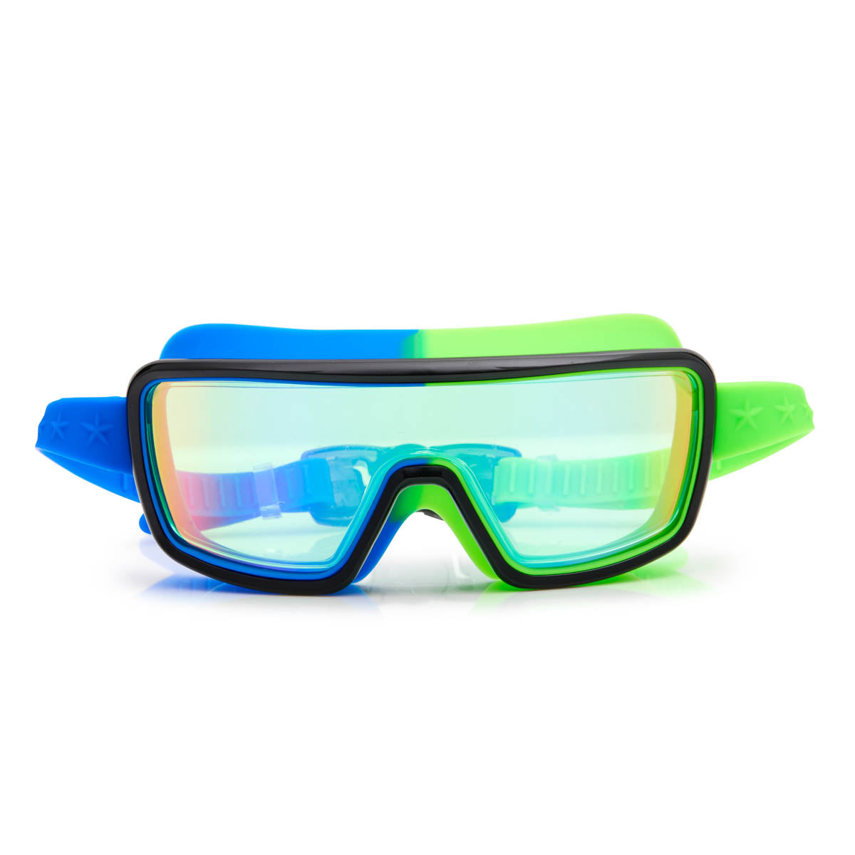 Cyborg Cyan Prismatic Swim Goggles by Bling2o - HoneyBug 