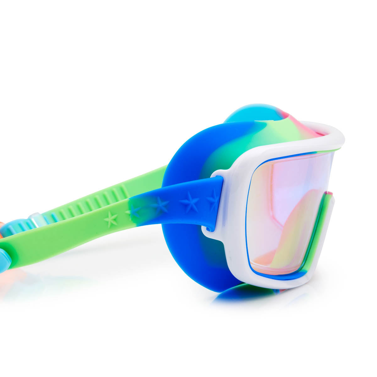 Gadget Green Prismatic Swim Goggles by Bling2o - HoneyBug 