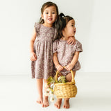 Organic Baby Flutter Dress - Daisies