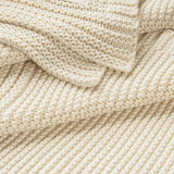 Chunky Knit Throw Blanket - Vanilla