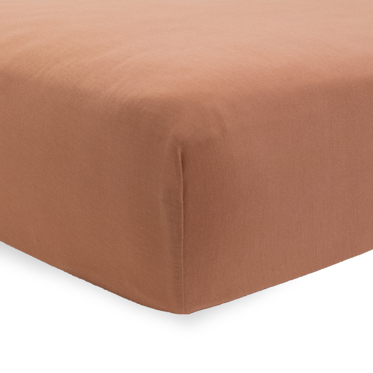 Stretch Knit Crib Sheet - Terracotta