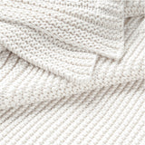 Chunky Knit Throw Blanket - Ivory