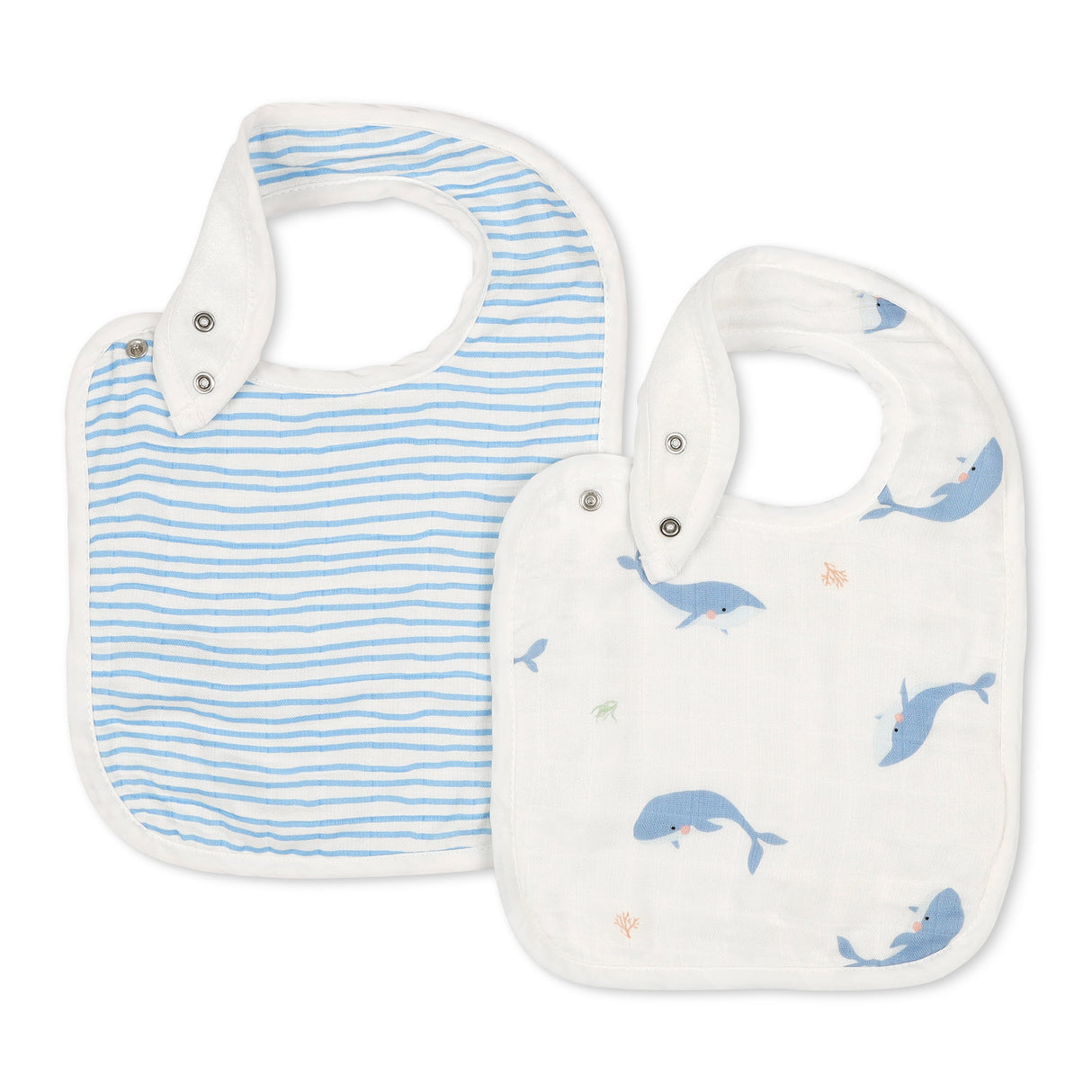 Whale & Blue Wave Bib Set