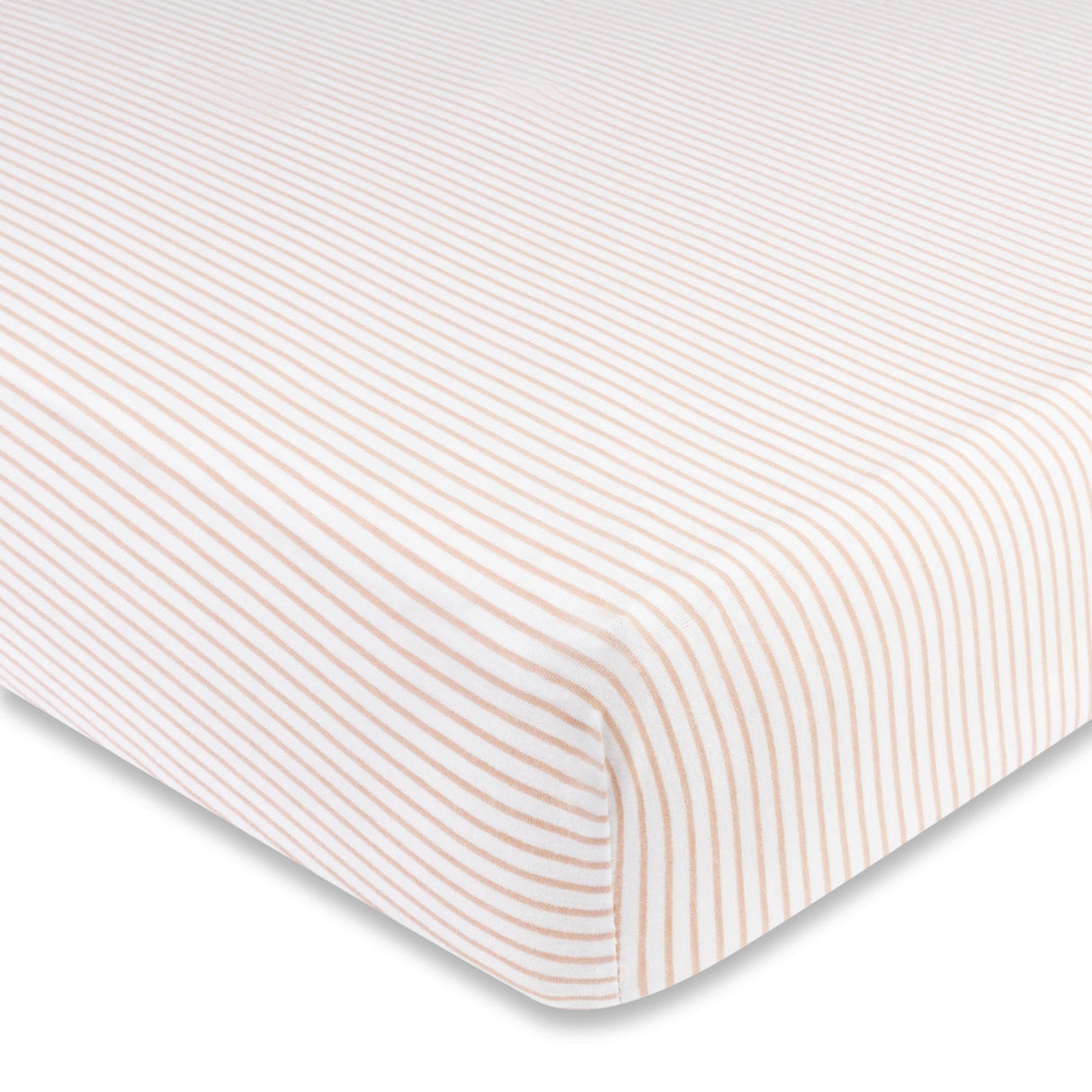 Crib Sheet Set - Mauve Tulip & Stripes - HoneyBug 