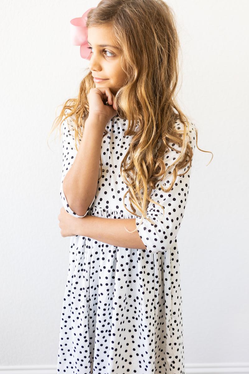 Scattered Dot Twirl Dress