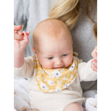 Bandana Bibs 2-pack - Wildflowers / Dots - HoneyBug 