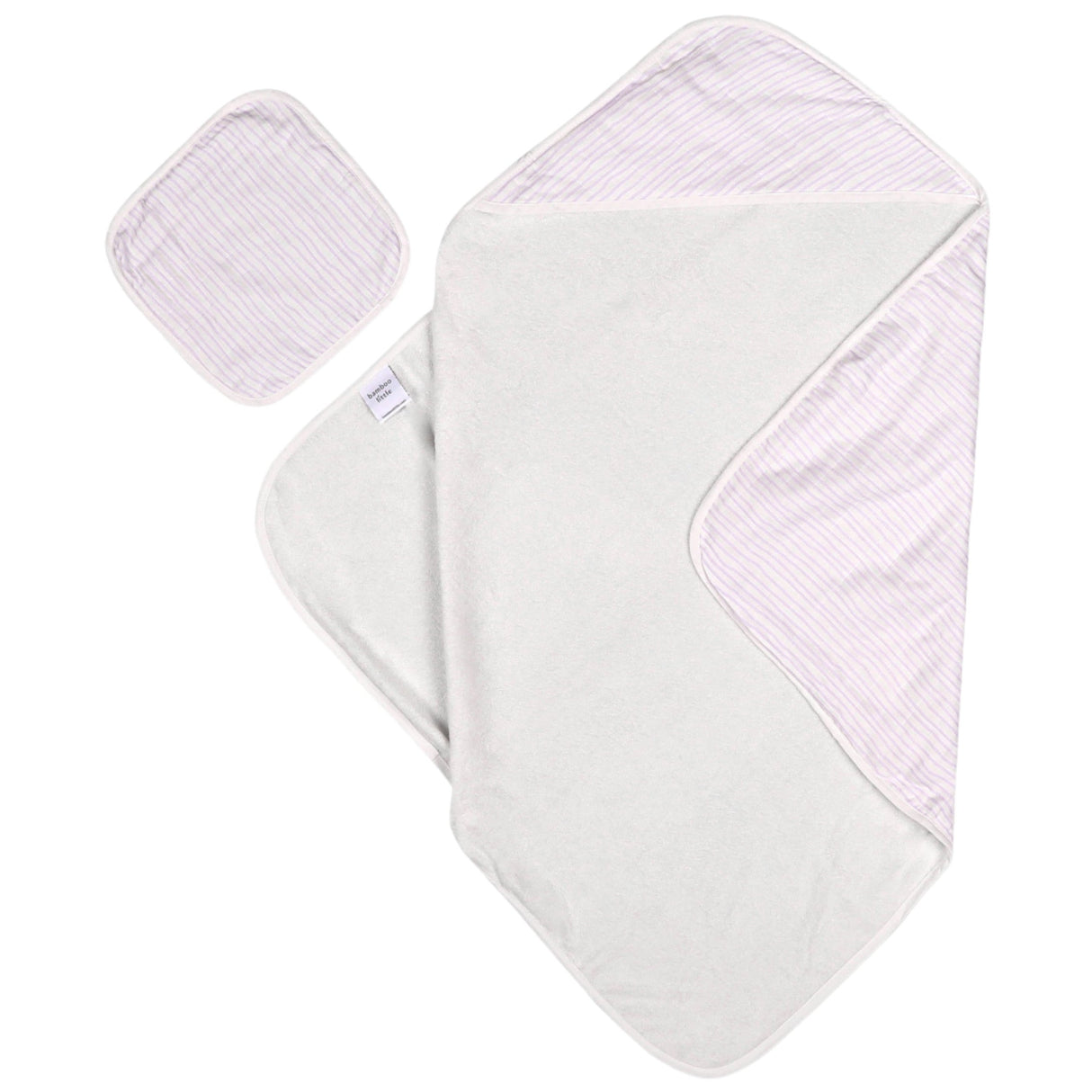 Lavender Wave Hooded Towel Set - HoneyBug 