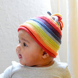 Rainbow Stripey Hat