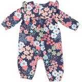 Ruffle Sleeve Romper - Japonisme Blossom Floral