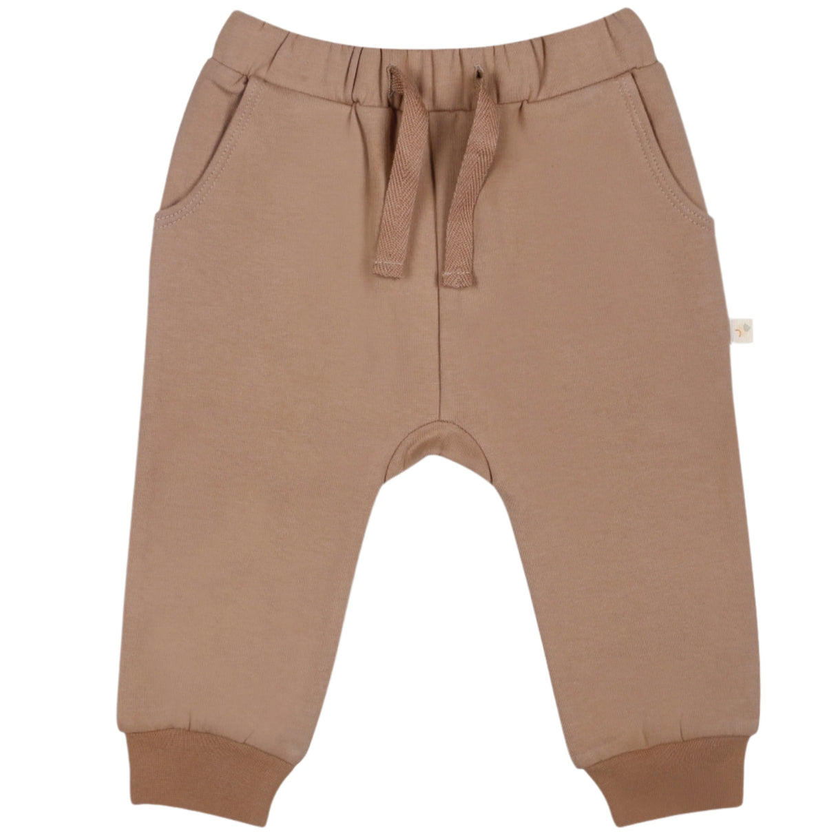 Organic Fleece Jogger Pants - Taupe