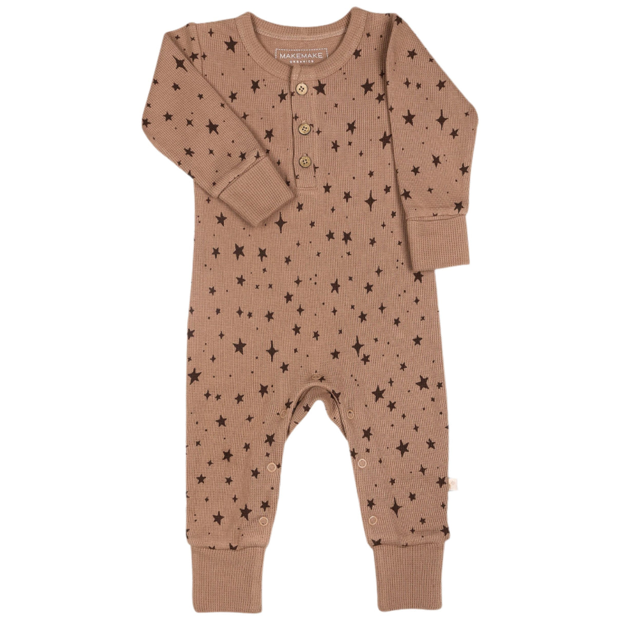 Organic Button Romper - Starstruck