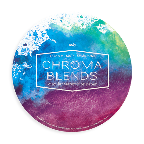 Chroma Blends Circular Watercolor Paper by OOLY - HoneyBug 