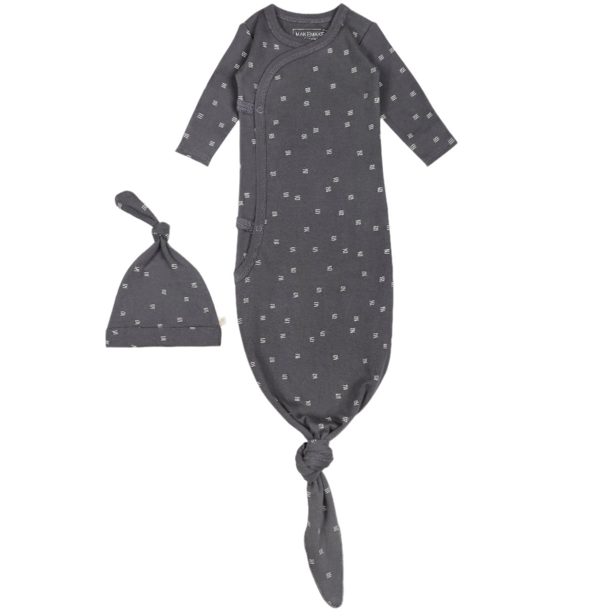 Organic Kimono Knotted Sleep Gown - Tribe