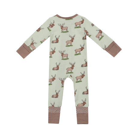 2 Way Zipper Romper - Elk