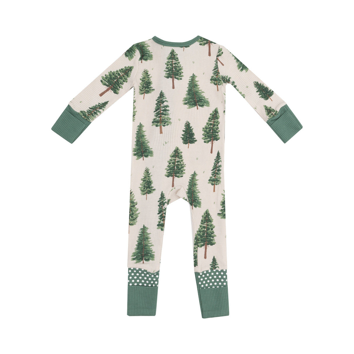 2 Way Zipper Romper - Forest Trees