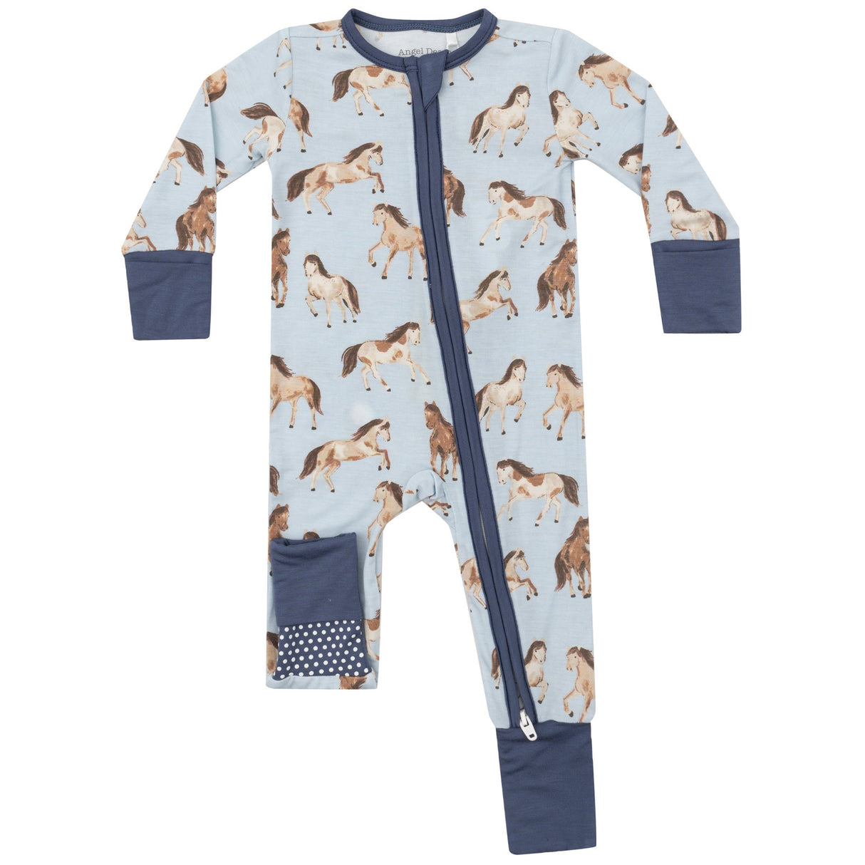 2 Way Zipper Romper - Horses