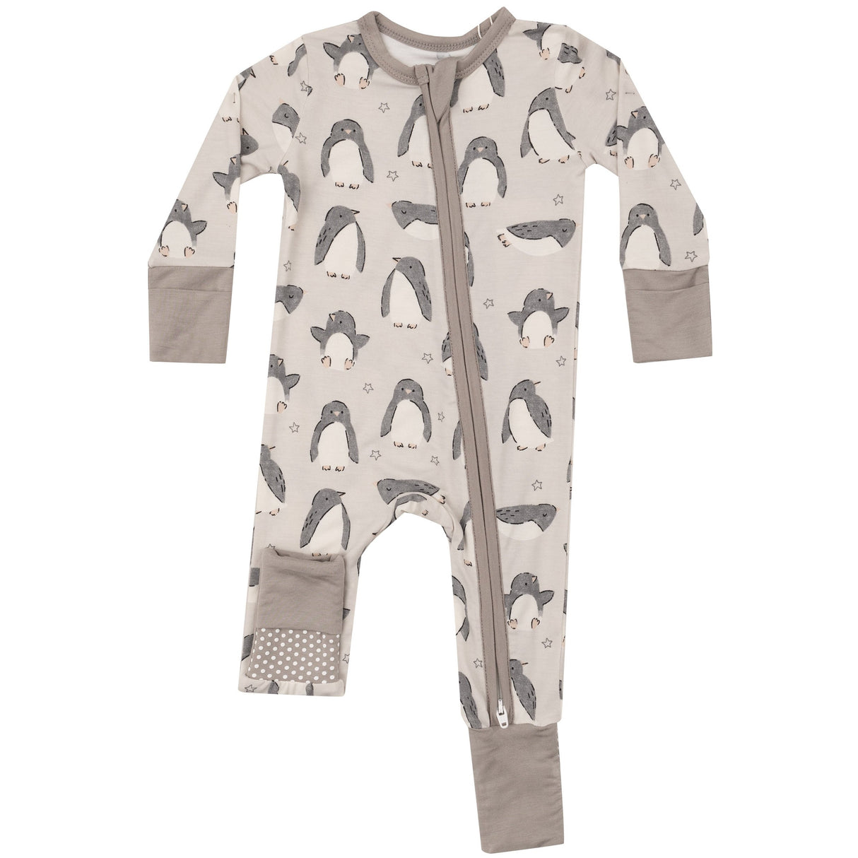 2 Way Zipper Romper - Penguin Pals