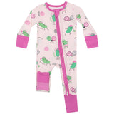 2 Way Zipper Romper - Pickleball Pink