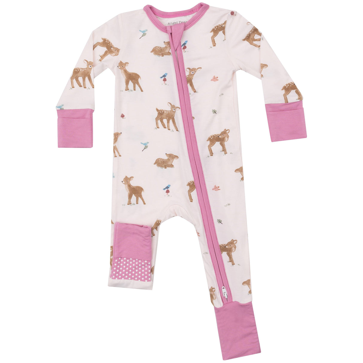 2 Way Zipper Romper - Soft Deer