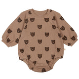 Organic Bubble Romper - Wild Bear