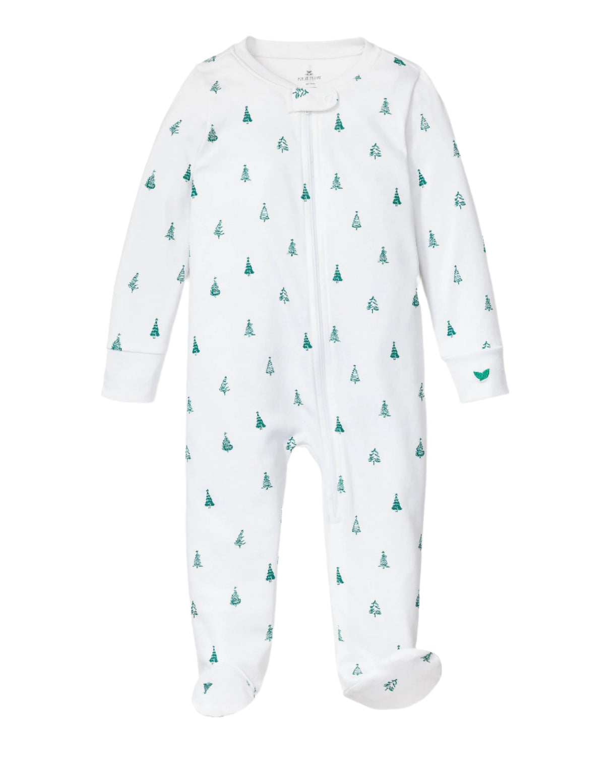 Baby's Pima Romper in Evergreen Trees