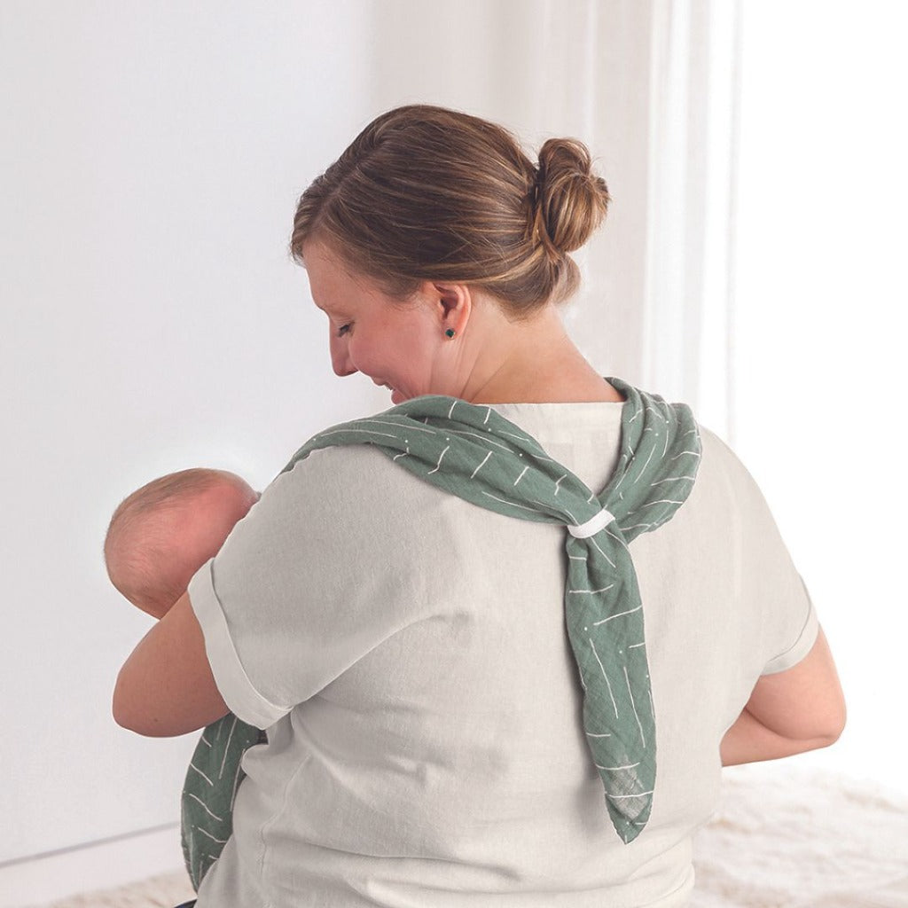 Breastfeeding Boss- Sage Mudcloth - HoneyBug 