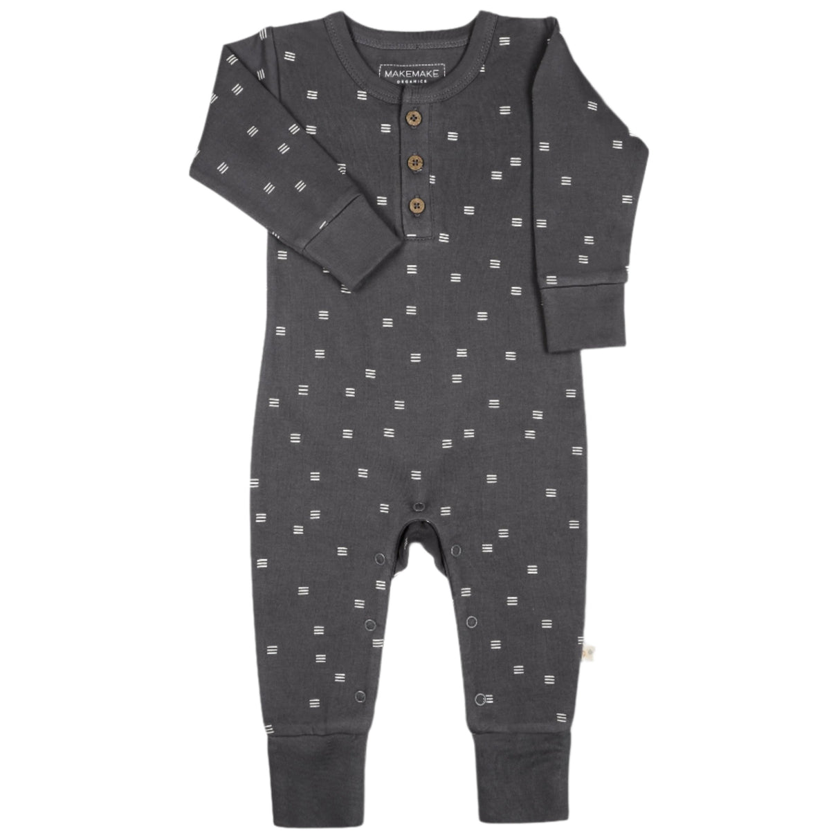 Organic Button Romper - Tribe