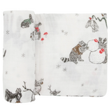 Cotton Muslin Swaddle Blanket - Snow Day