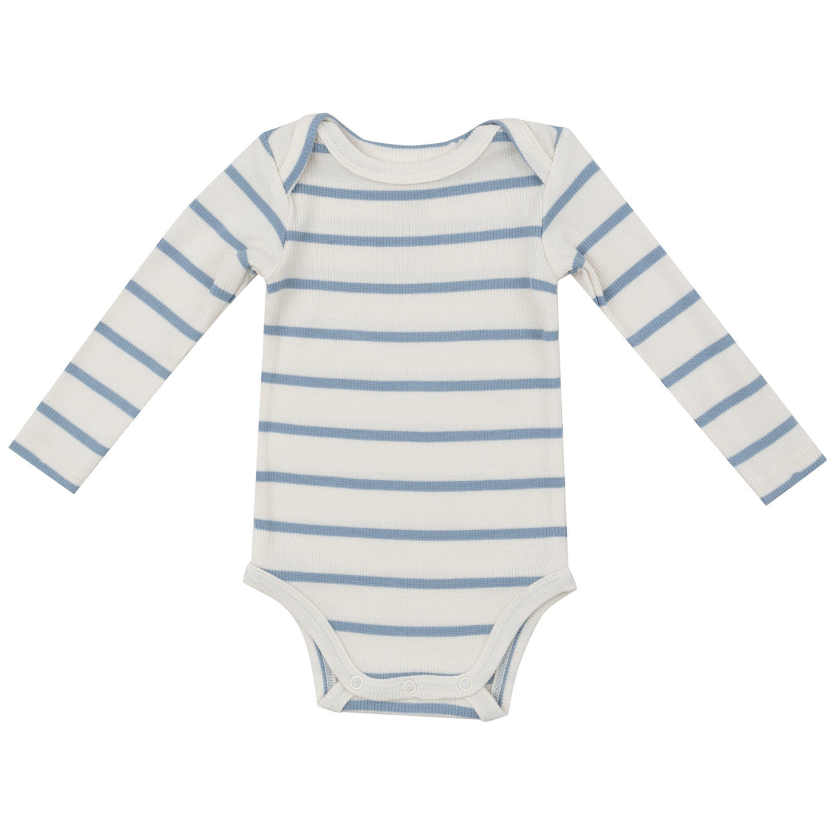 Bodysuit - Modal Rib Stripe - Glacier Lake