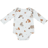 Bodysuit - Mixed Woodland Animals Blue