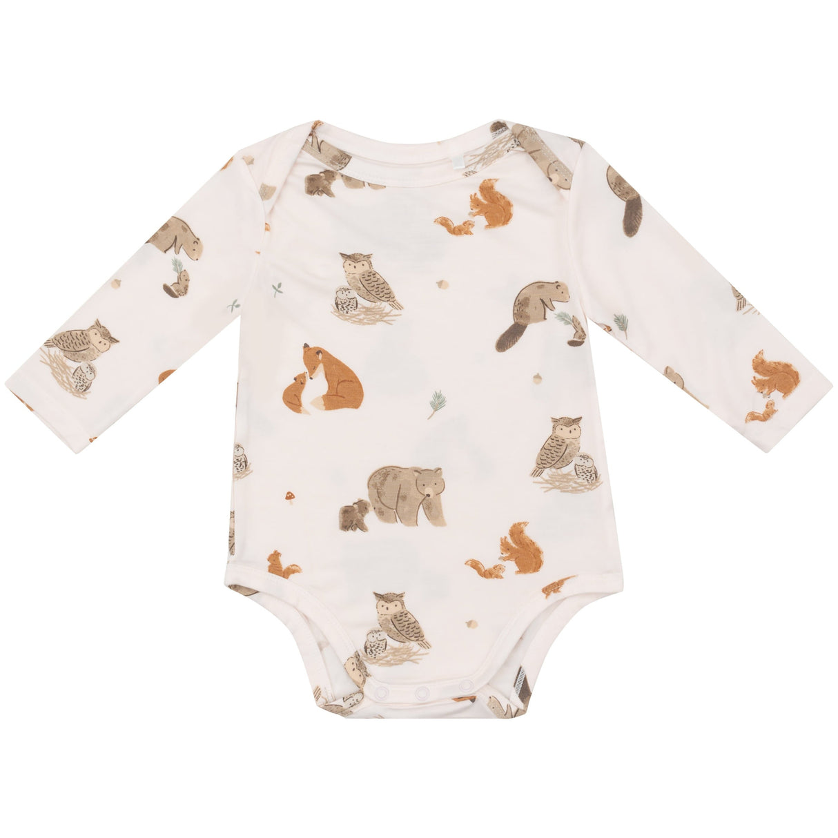 Bodysuit - Mixed Woodland Animals Pink