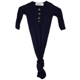 Knotted Baby Gown - Dark Navy