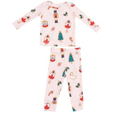 L/S Loungewear Set - Sugar Plum Fairy Christmas Cookie  Pink