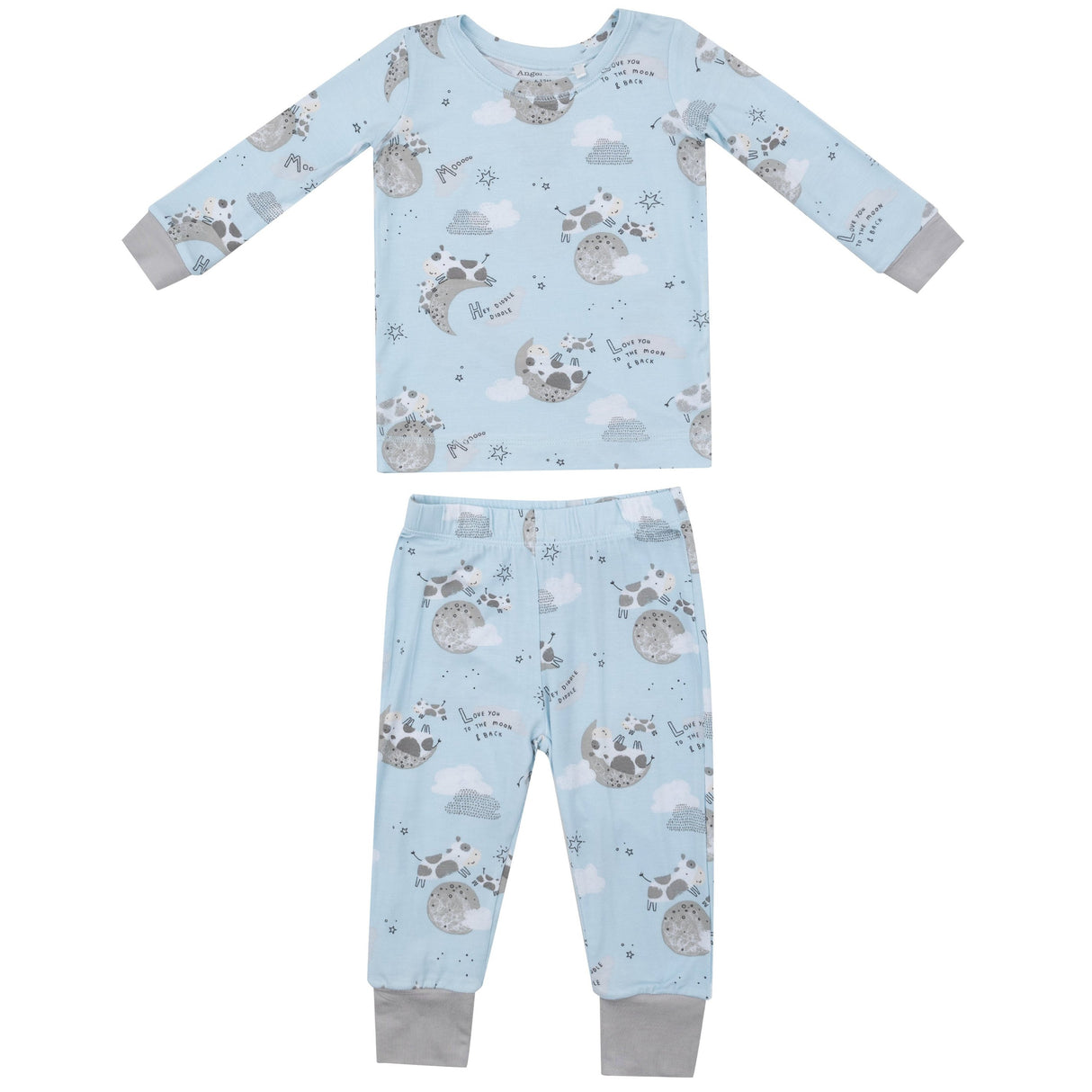 L/S Loungewear Set - I Love You To The Moon Cows