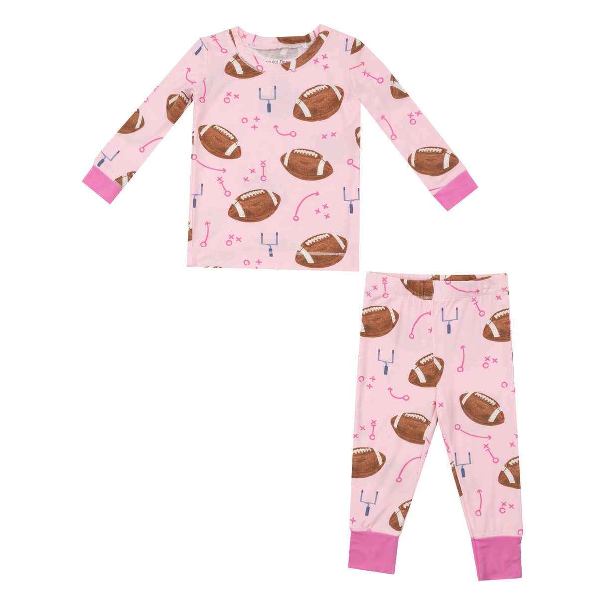 Bamboo Loungewear - Footballs Pink