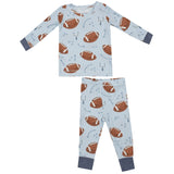 Bamboo Loungewear - Footballs Blue