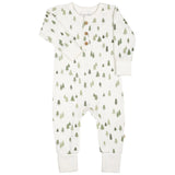 Organic Button Romper - Alpine