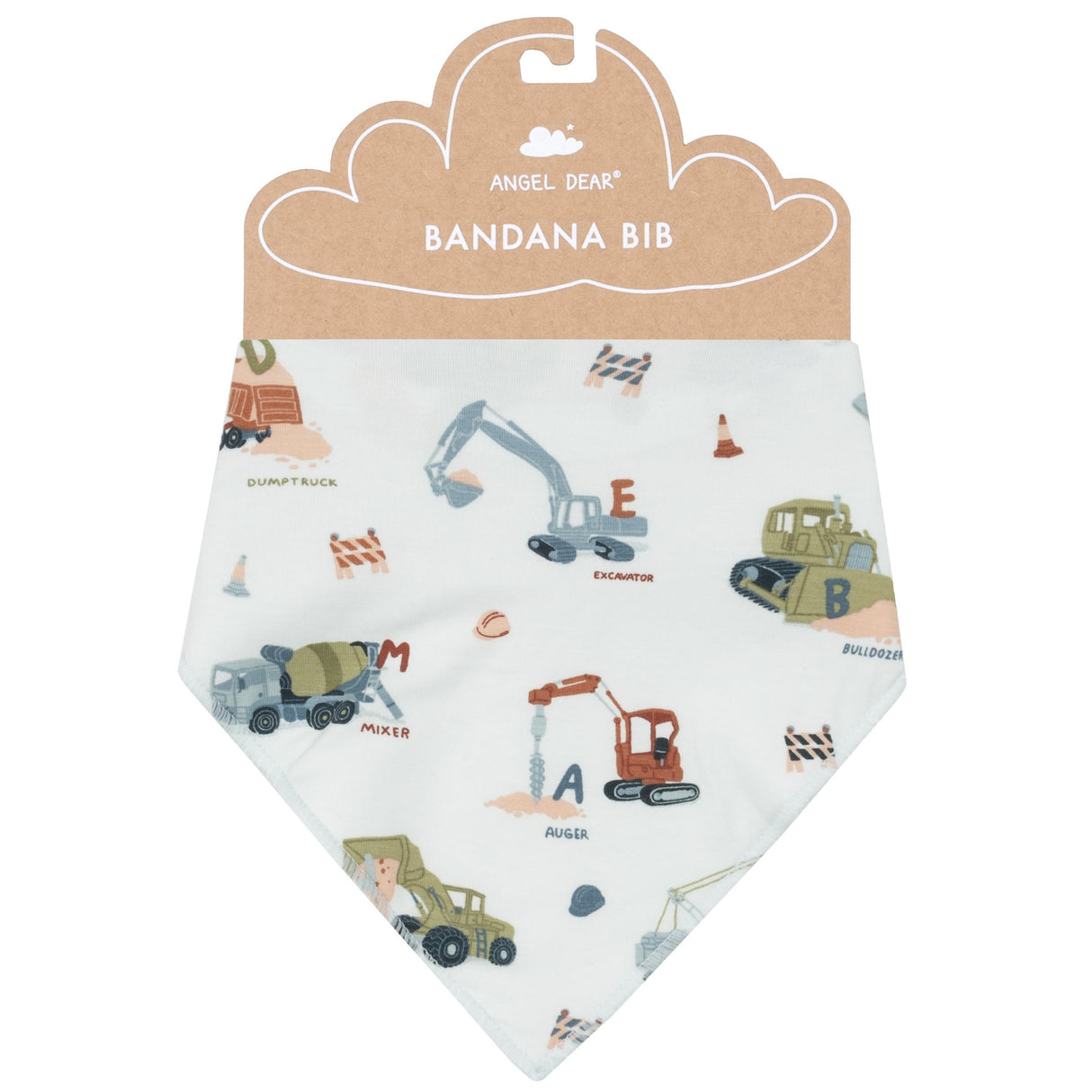 Bandana Bib - Construction Alphabet