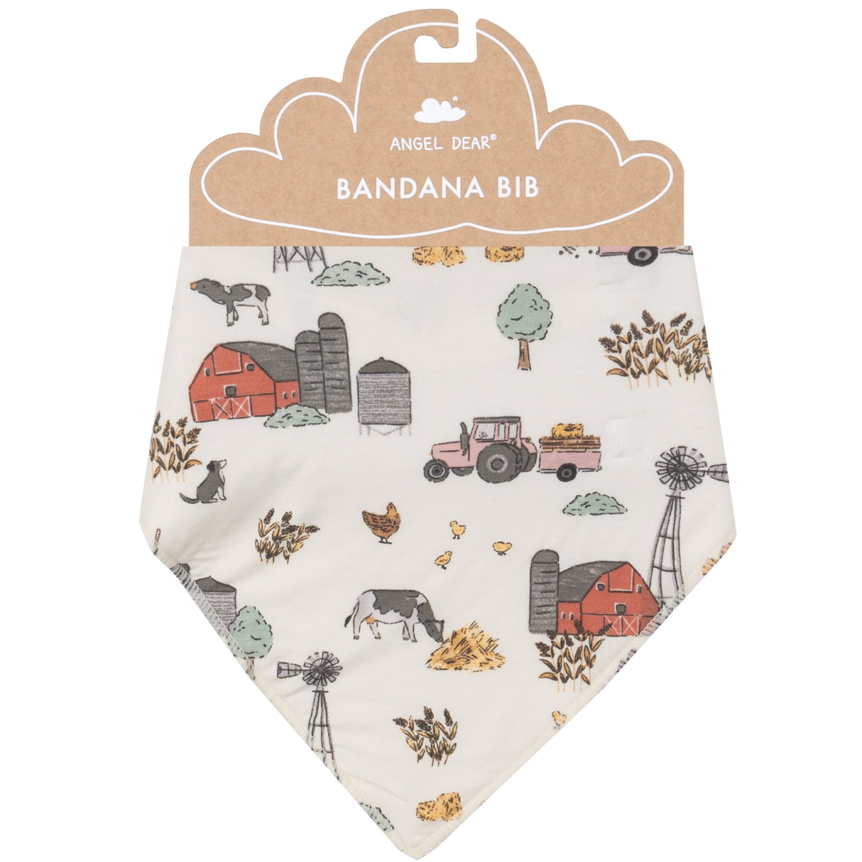 Bandana Bib - Hay Farmer - Pink