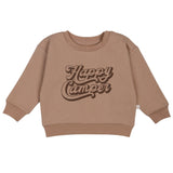 Organic Fleece Sweatshirt - Happy Camper