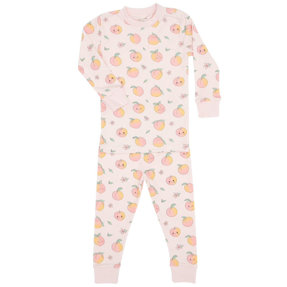 Peachy Pals Long Sleeve Pajama Set