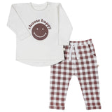 Organic Long Sleeve Tee & Pant Set - Choose Happy